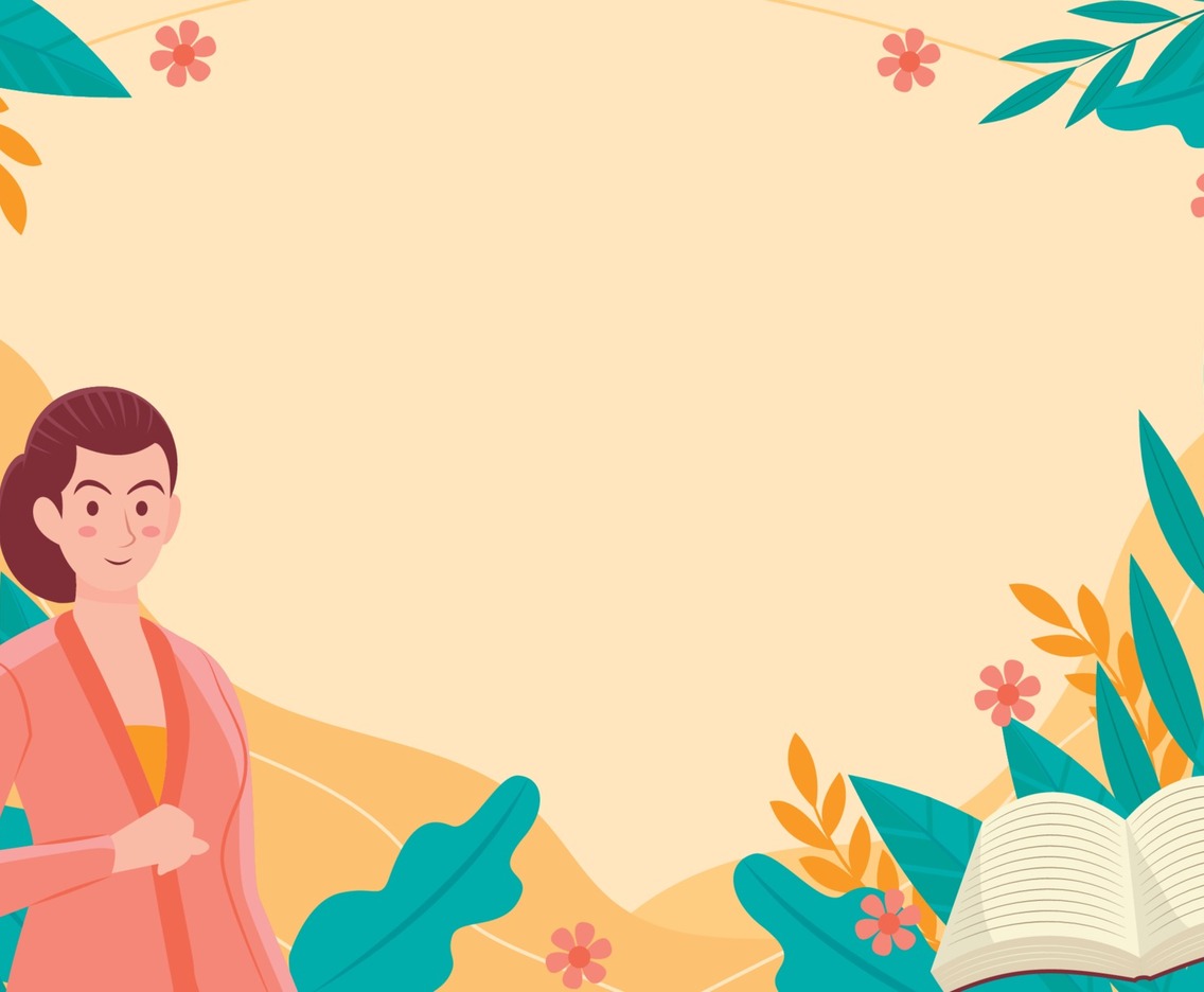 Kartini Day with Orange Background