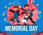 Happy Family Celebrate of Memorial Day