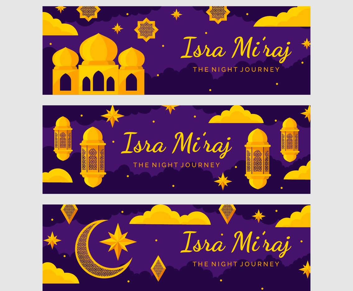 Isra Mi'raj Banner Collection