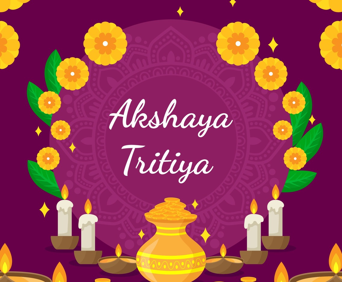 Akshaya Tritiya Background in Flat Design