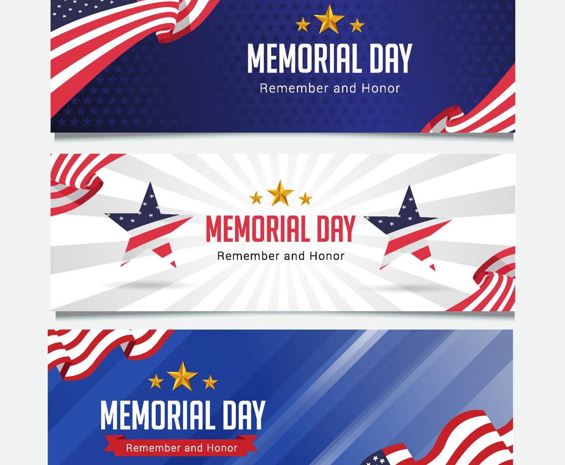 Memorial Day Banner Collection