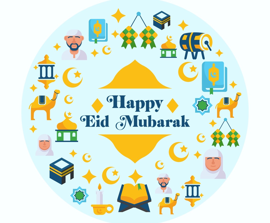 Happy Eid Mubarak Icon Set