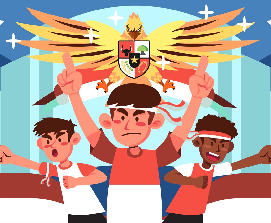 Indonesia People and Garuda Spirit