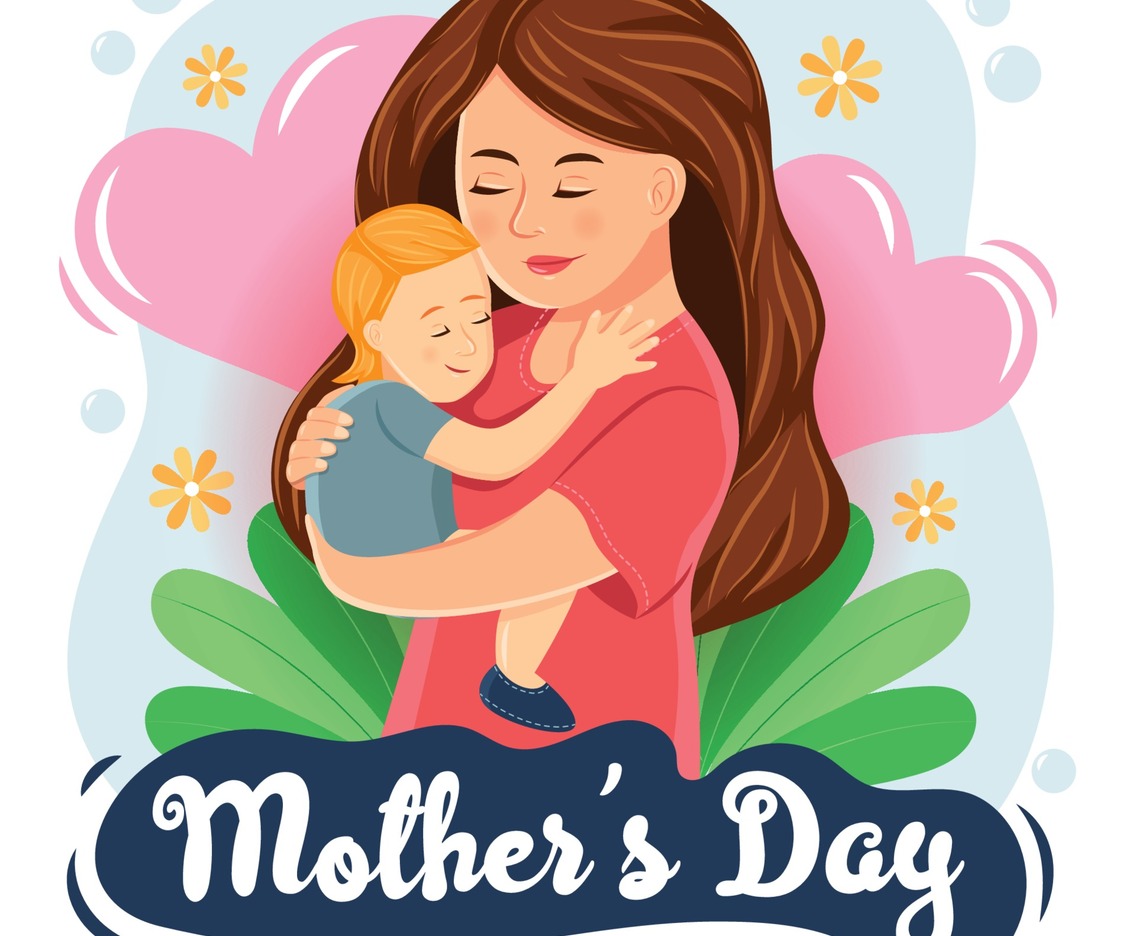 Happy Mother's Day by Holding Child