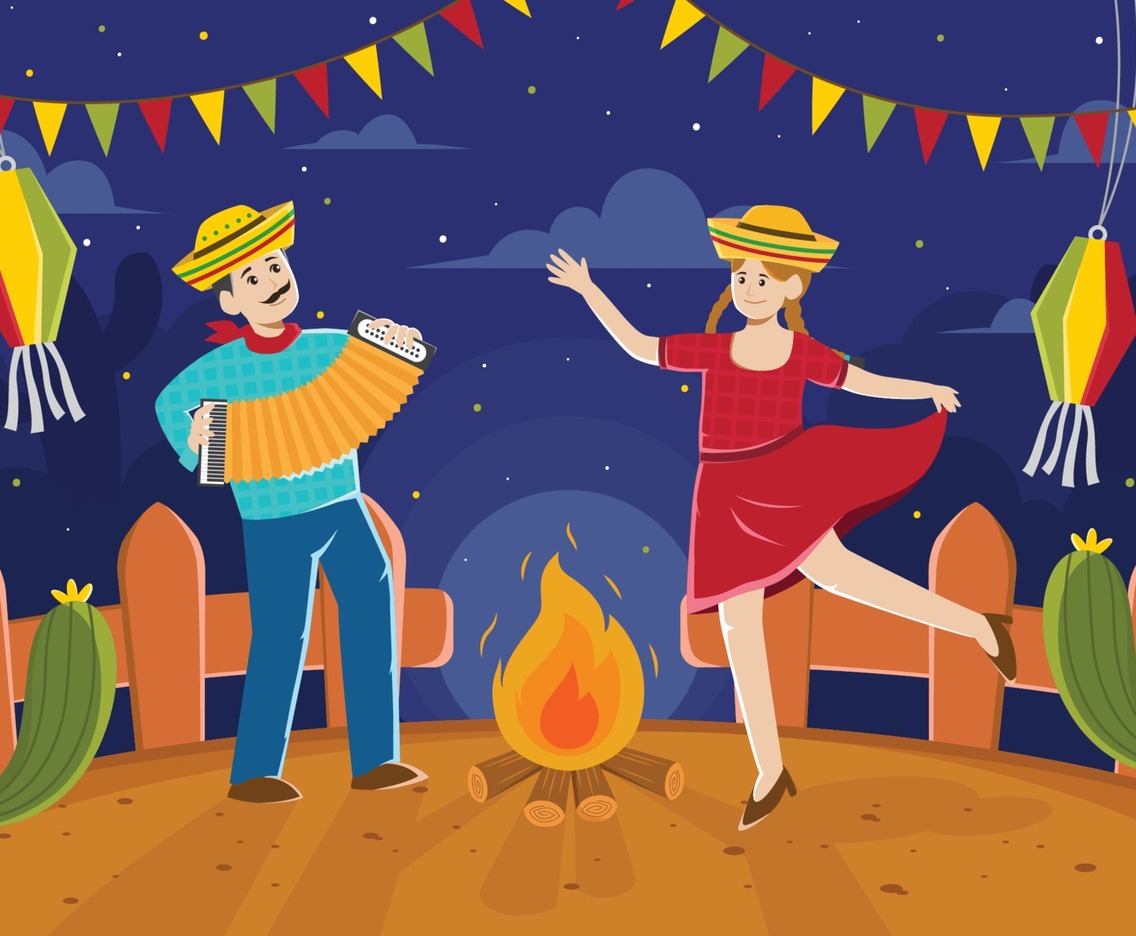 Dance Together at Festa Junina Night