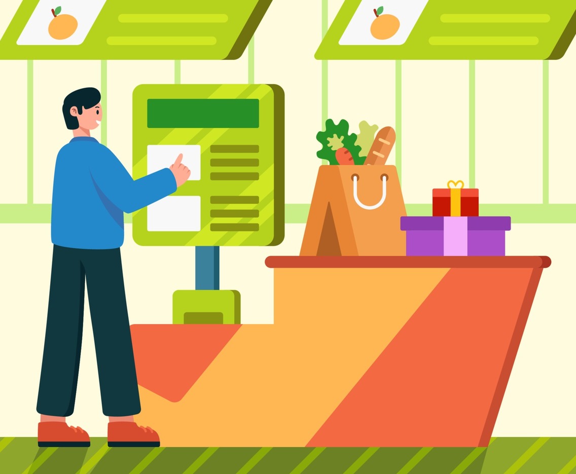 Cashless Payment Technology Concept