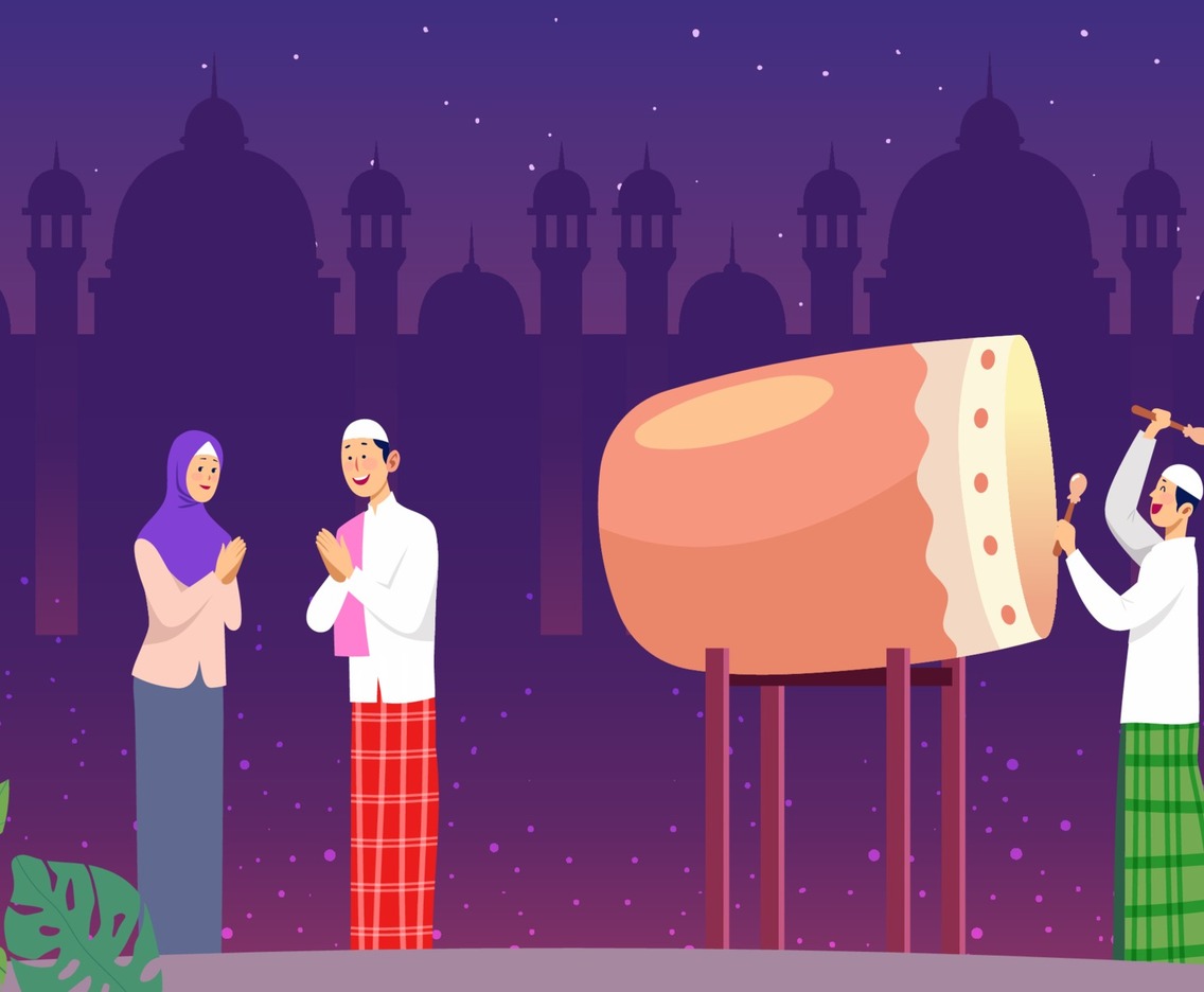 Bedug on The Night of The Eid Celebration