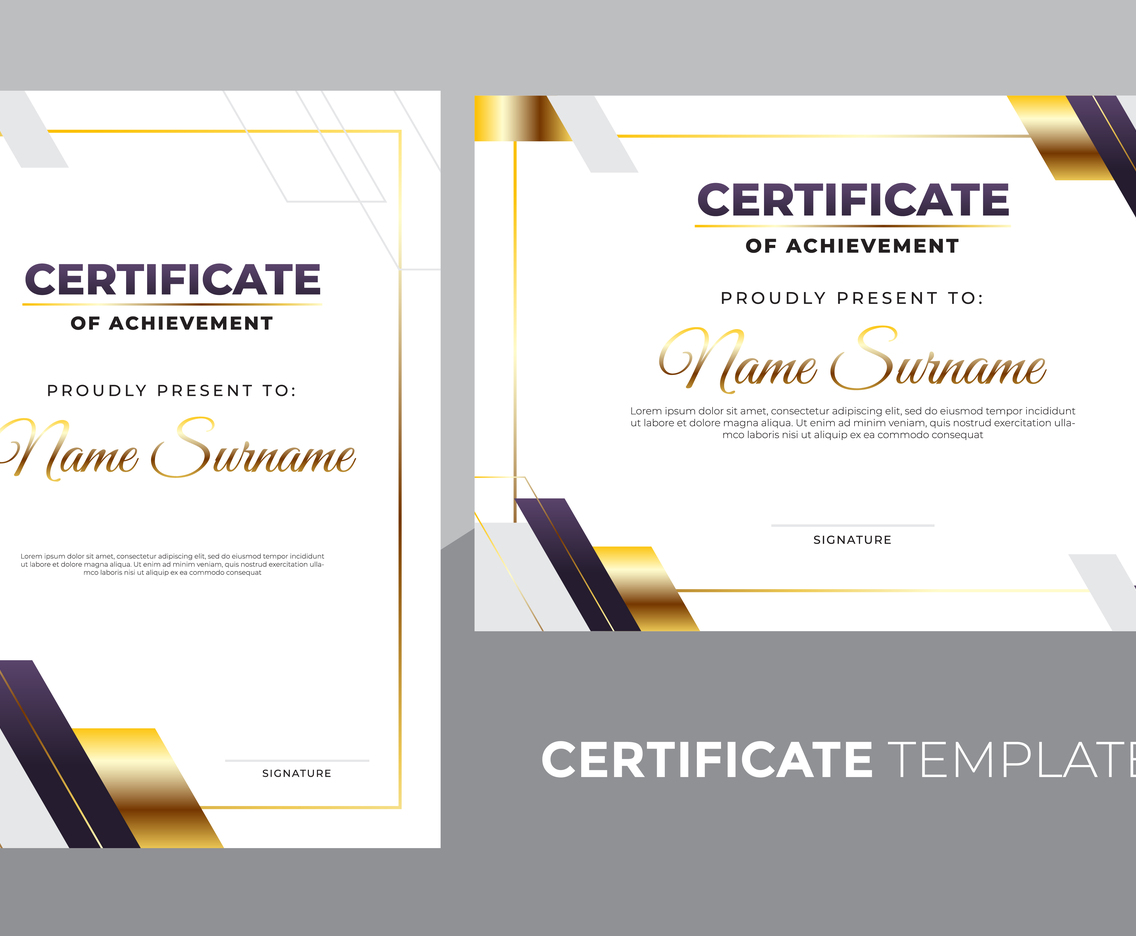 Certificate of Achievement Template