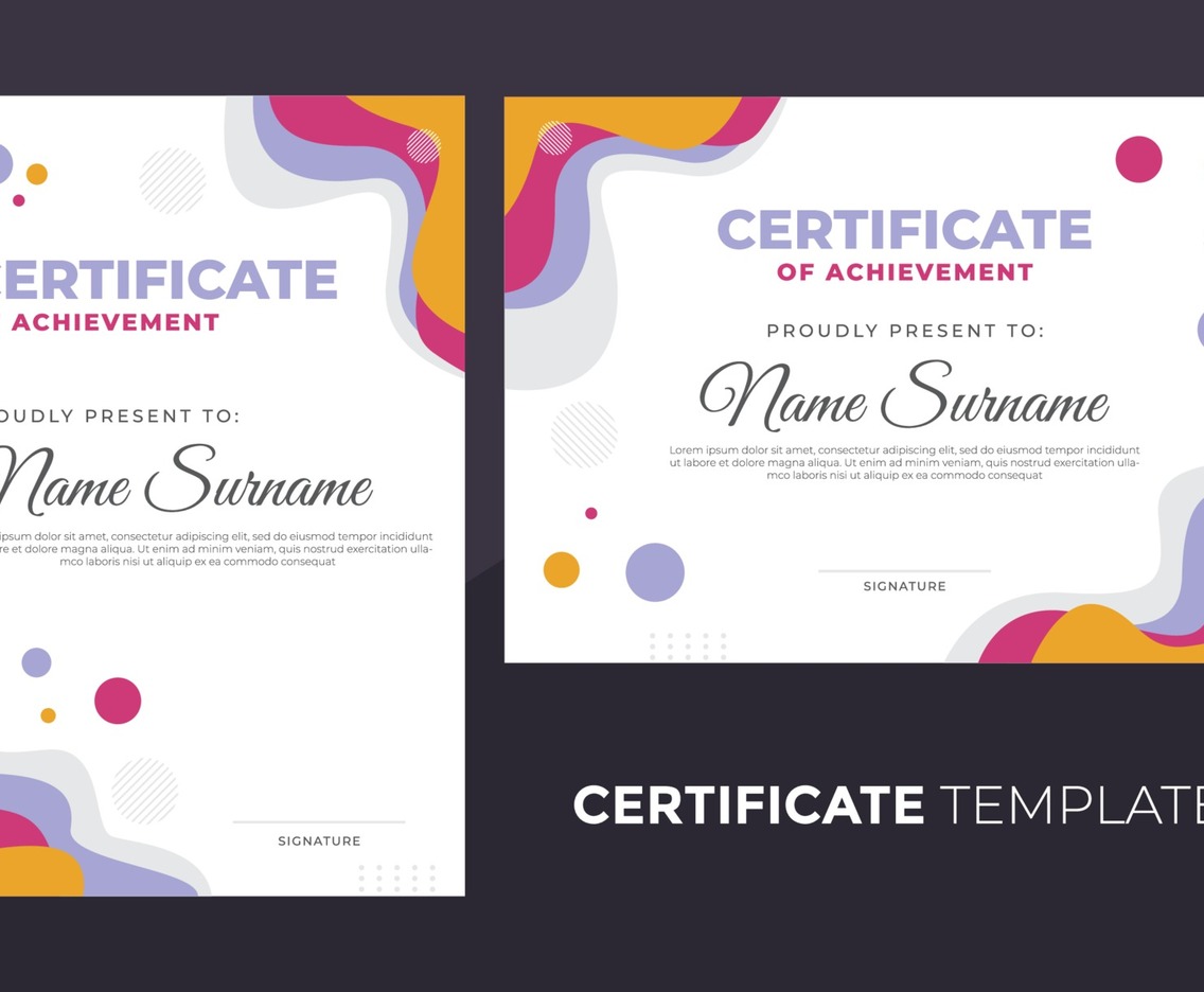 Certificate of Achievement Template