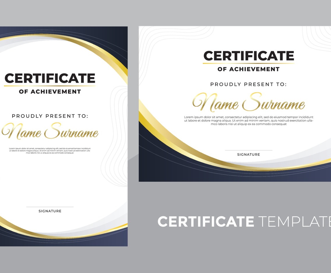 Certificate of Achievement Template