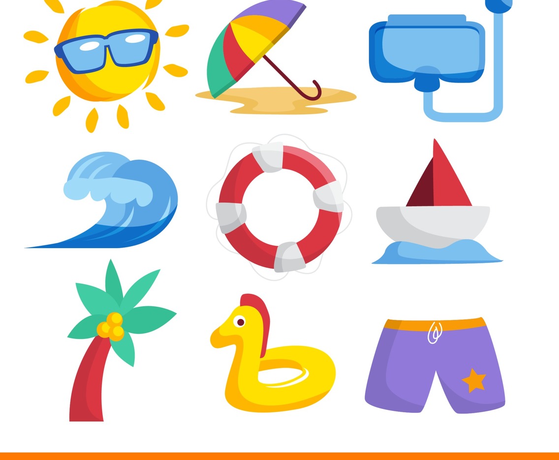 Summer Beach Icon Collection