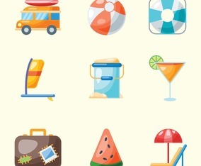 Summer Icon Set