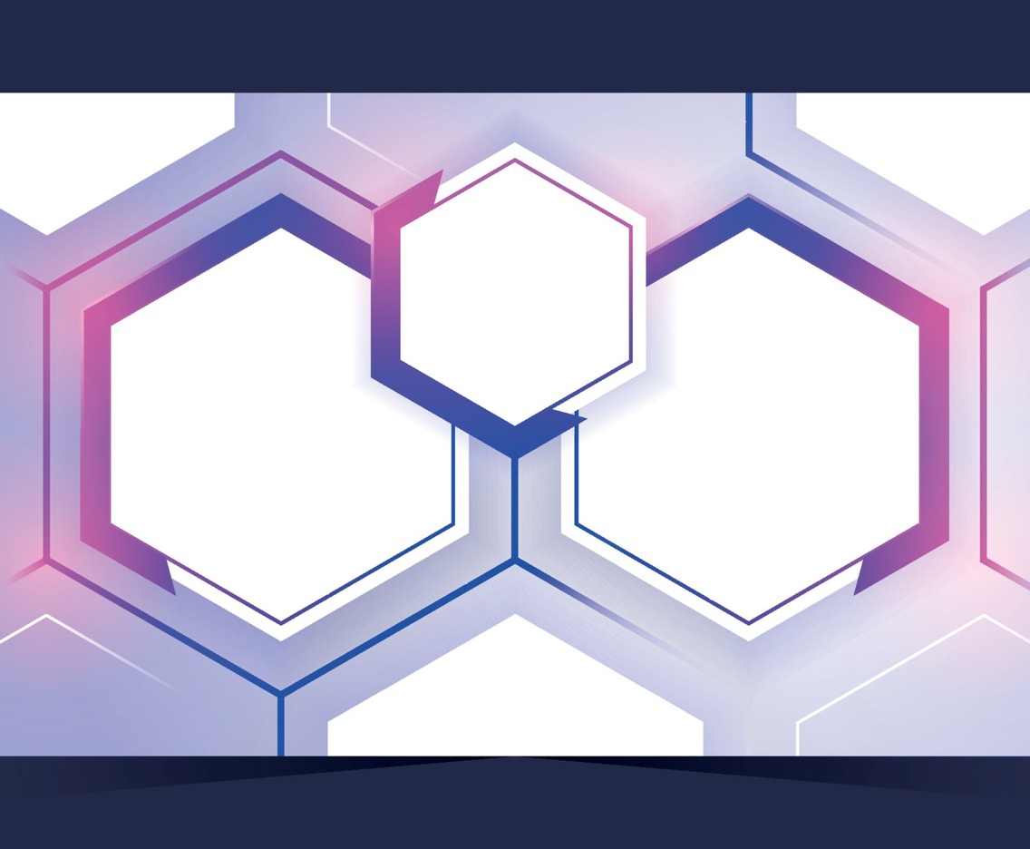 Hexagonal banner background