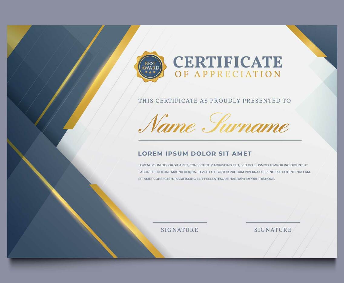 Certificate of Appreciation Template