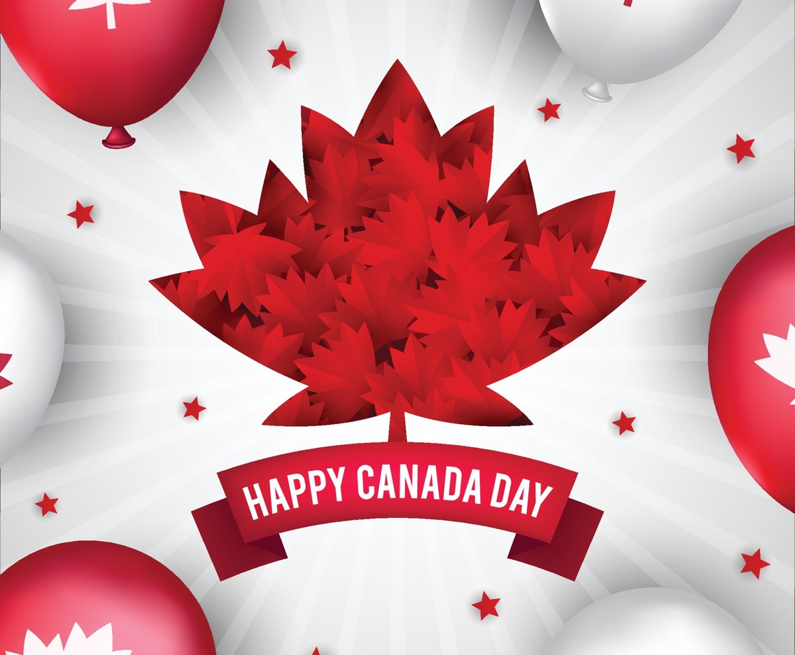 Happy Canada Day Background Concept