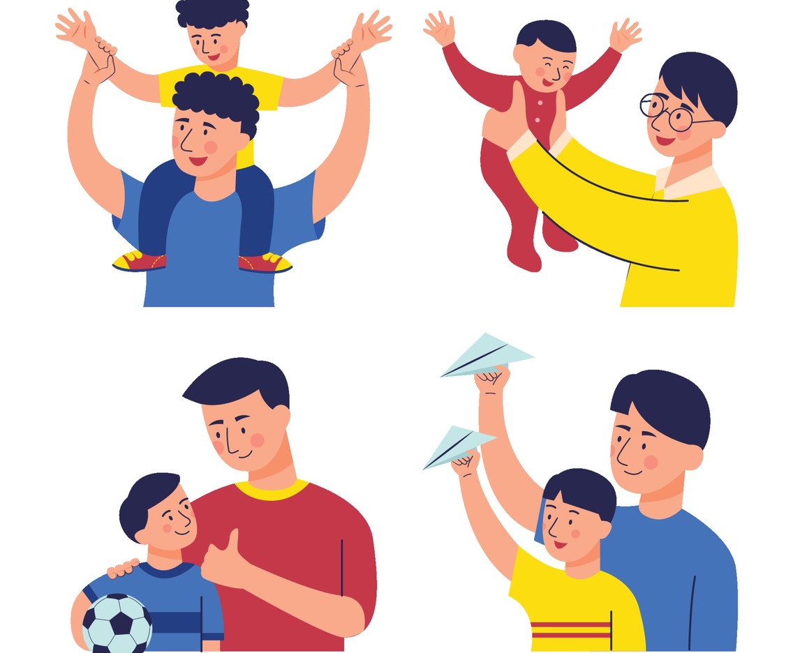 Father and Son Character Set