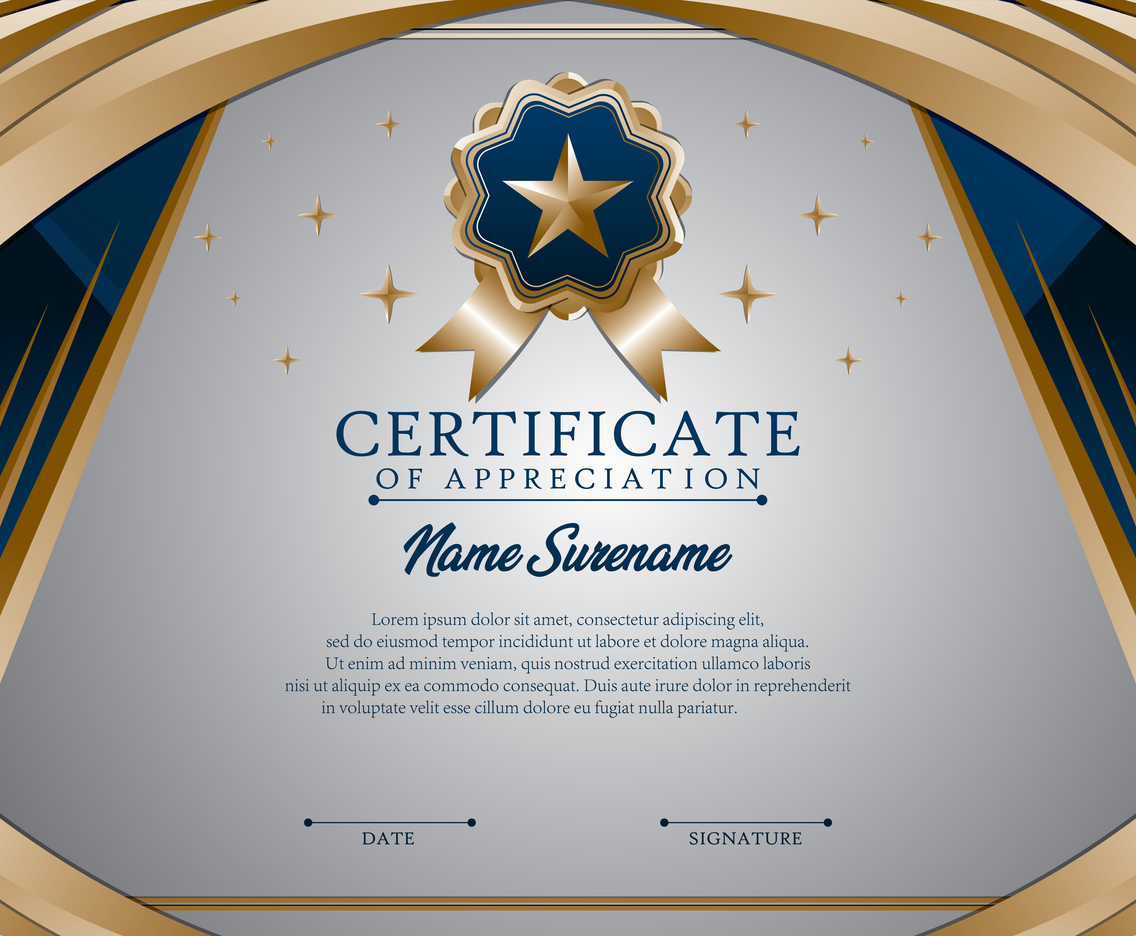 Graduation Certivicate Template Concept