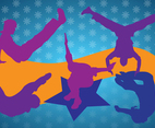 Breakdancing Silhouettes