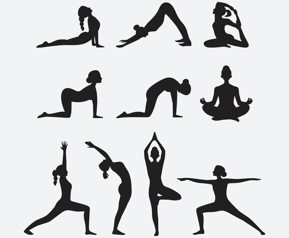 Yoga Pose Silhouette