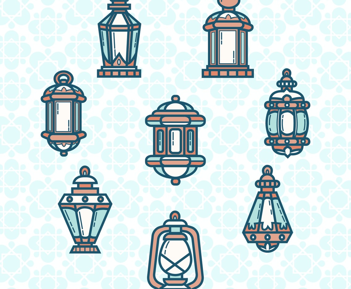 Cute Lantern of Ramadan Icon