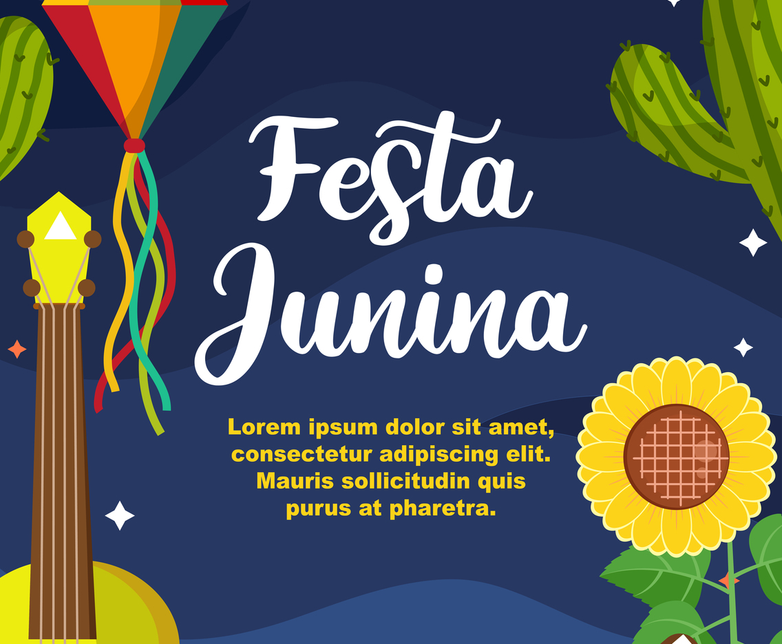 Cute Festa Junina Illustration
