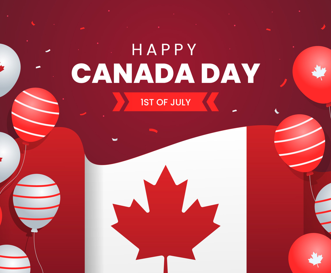 Happy Canada Day Celebration Background