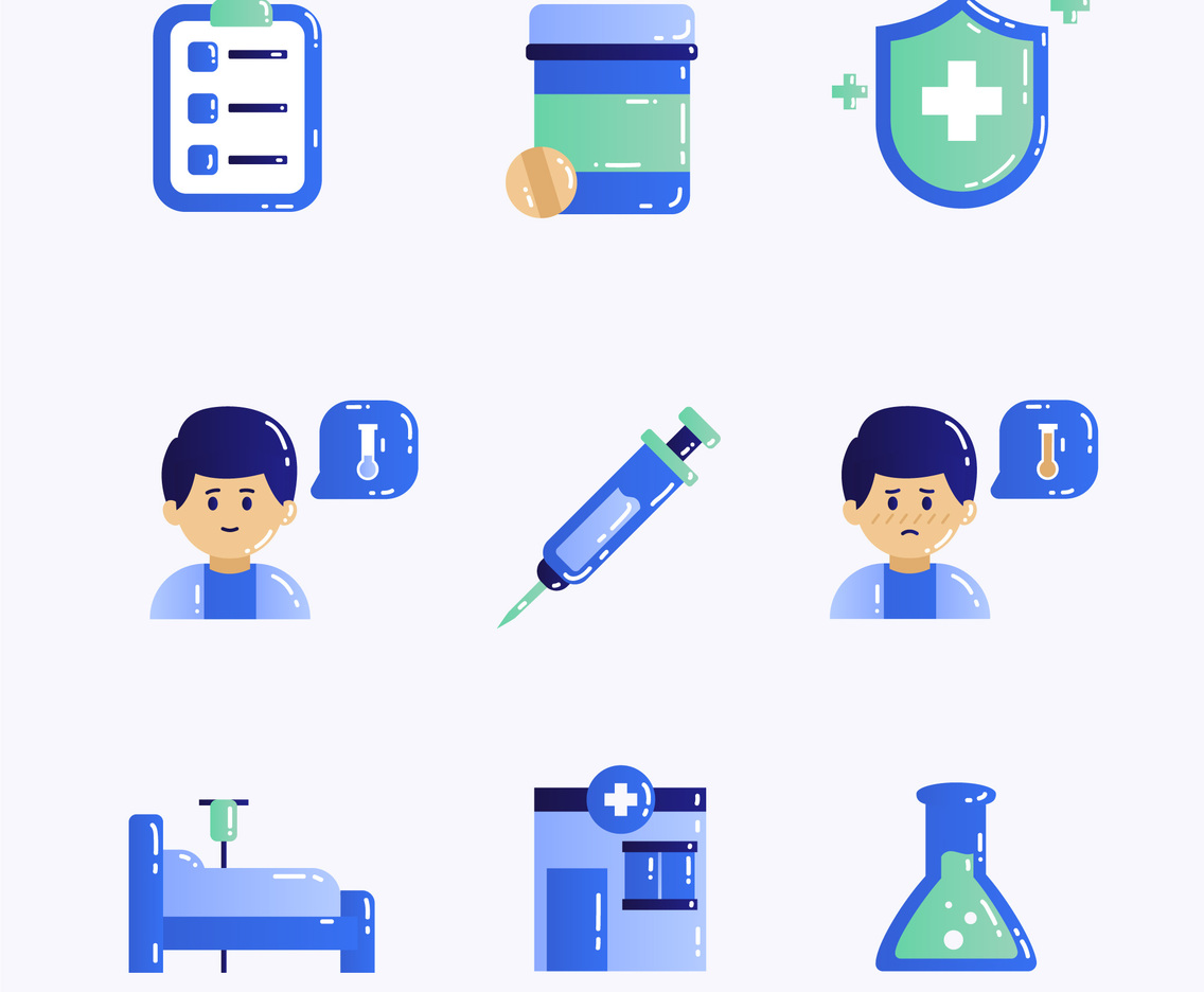 Vaccine Icon Set