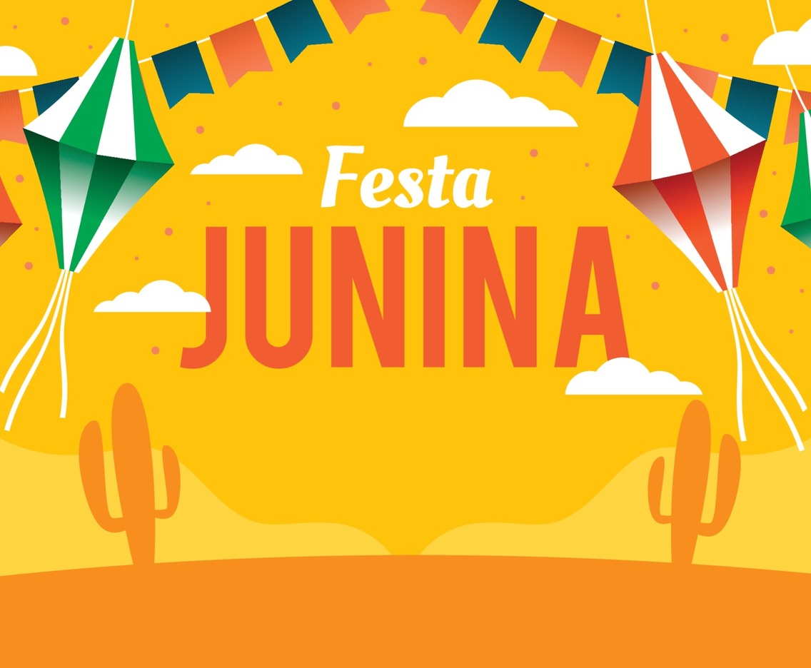 Festa Junina with Kites Illustration