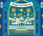 Mosque of Eid Mubarak Night