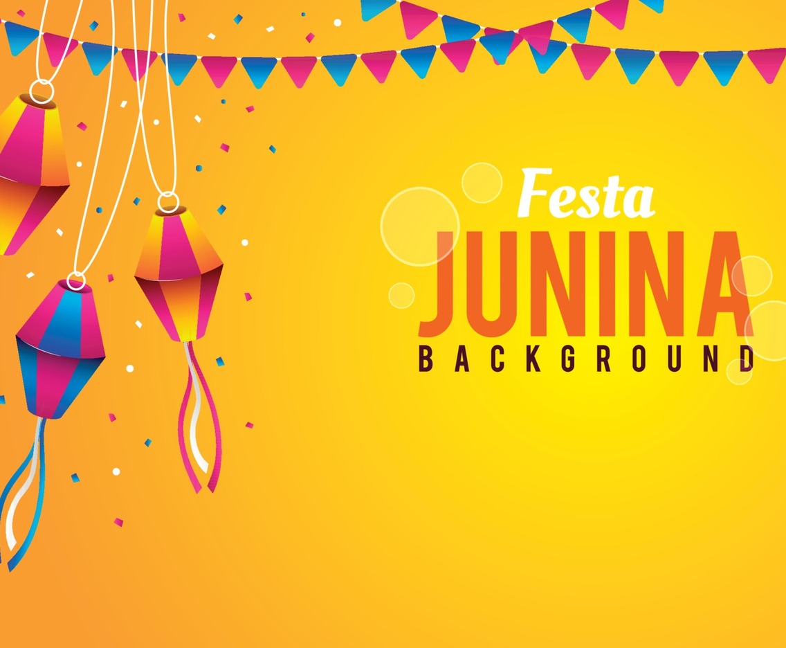 Festa Junina with Kites Illustration Background