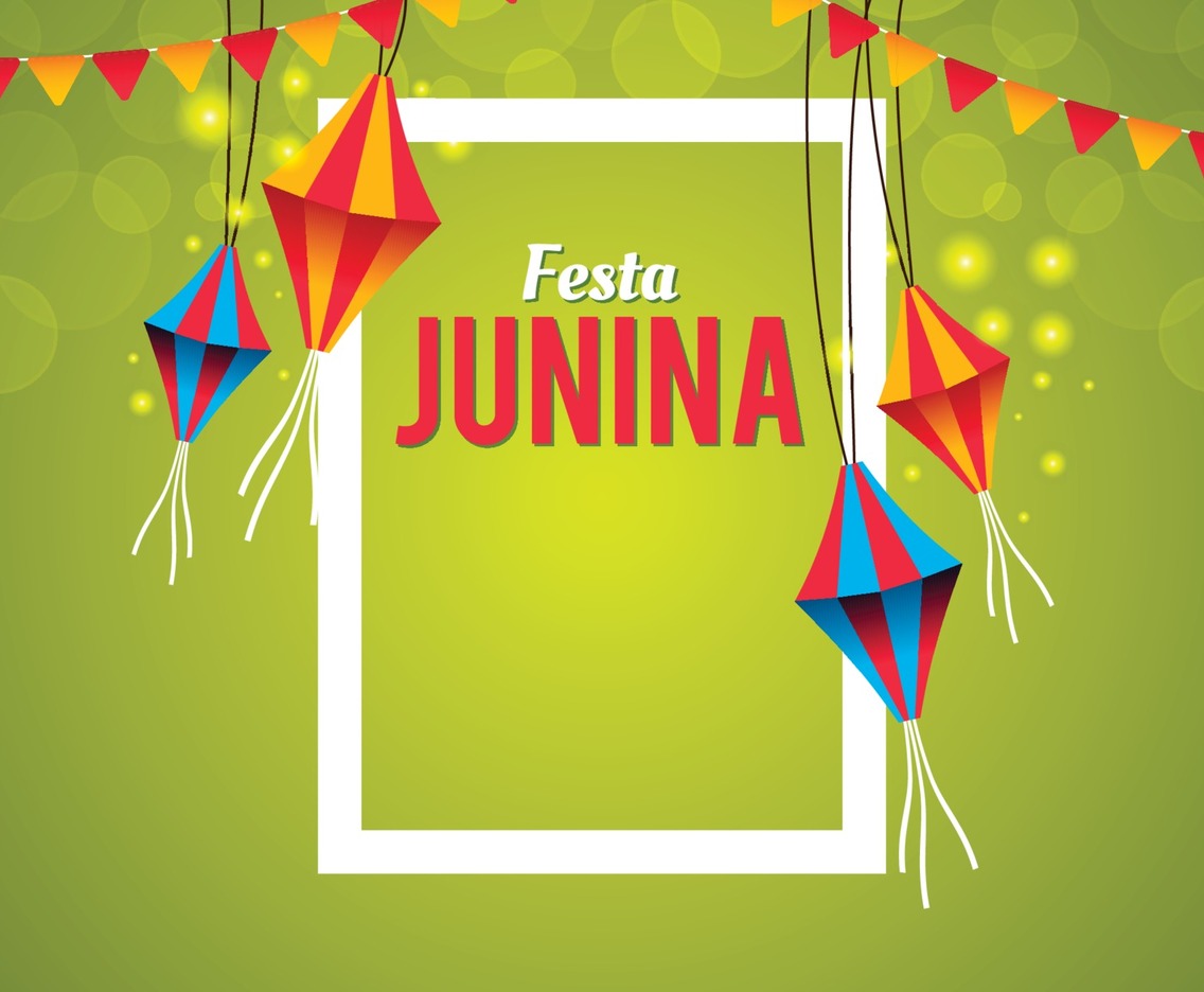 Festa Junina with Kites Illustration Background