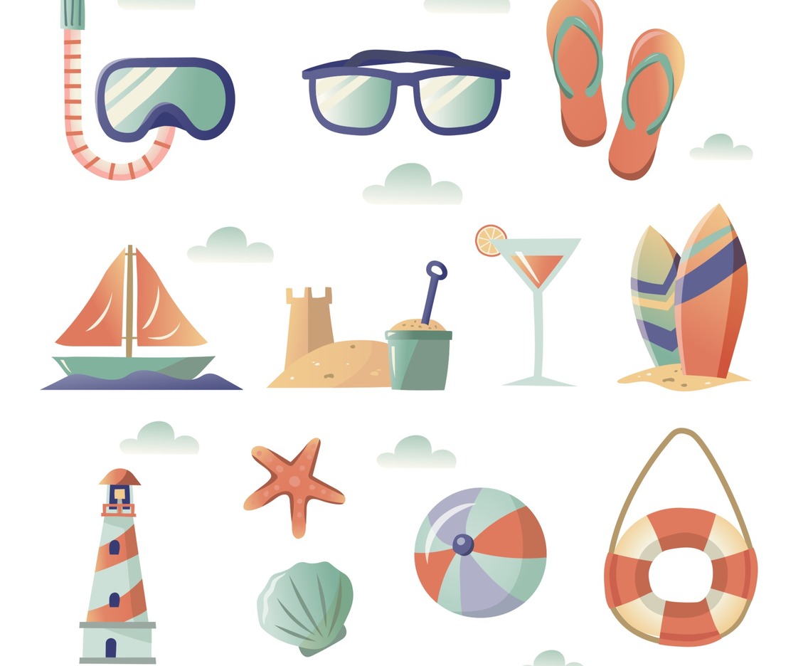 Summer Beach Icon Collection