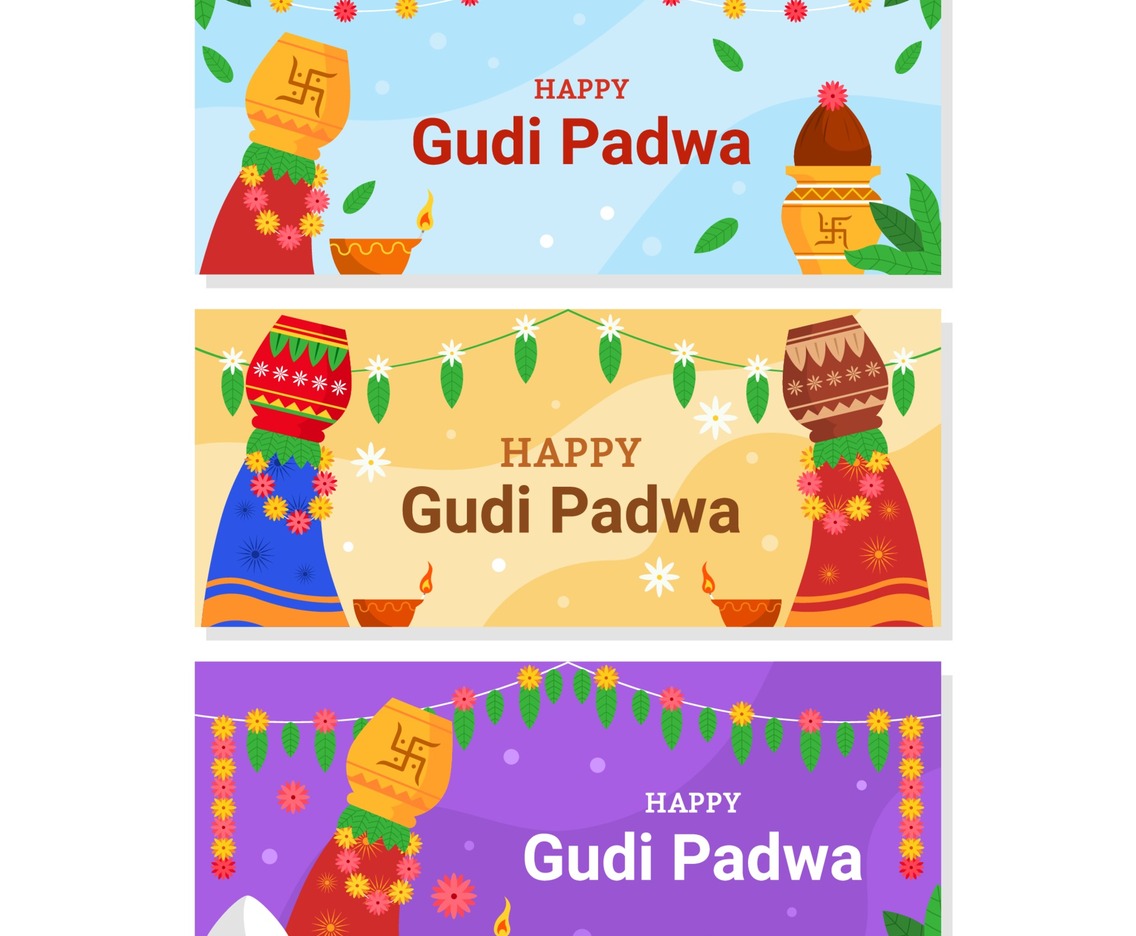 Happy Gudi Padwa Banner Collection
