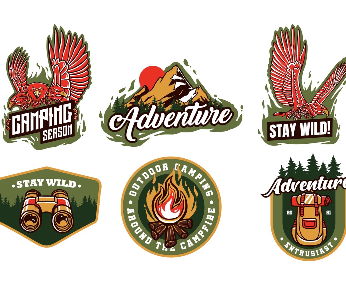 Camping and Nature Adventure Logo