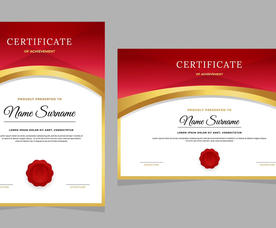 Elegant Certificate of Achievement Template