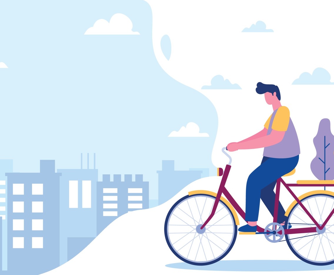 Cycling in The City Background