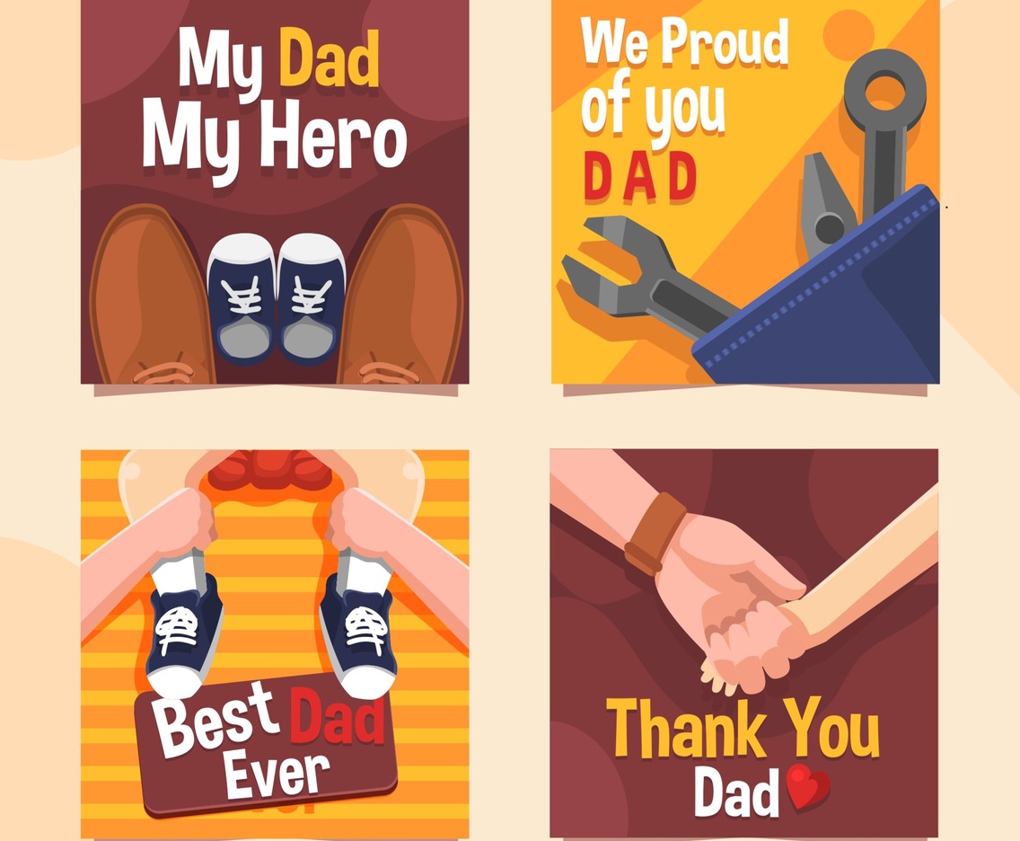 Dad And Son for Father's Day Card