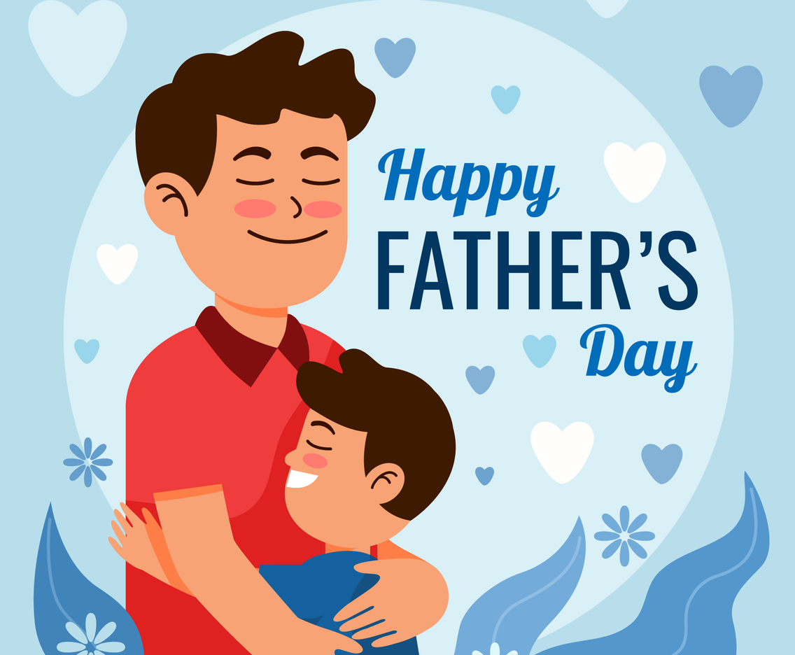 Father And Son Celebrate Father Day