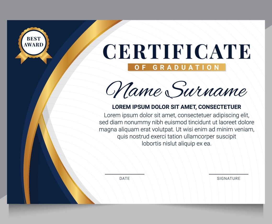 Graduation Certificate Template