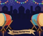 Ramadan Background With Bedug