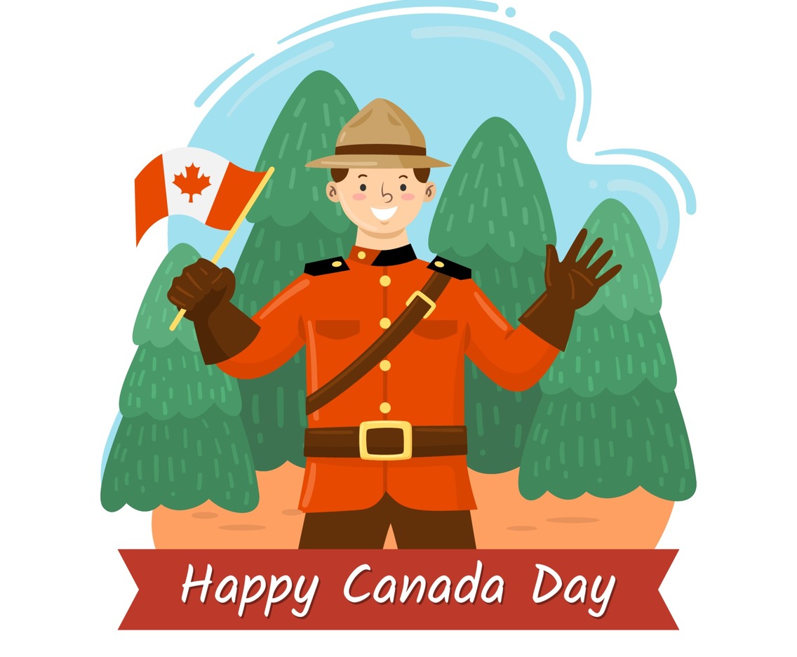 Happy Canada Day Concept