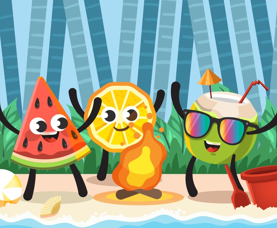 Funny Dancing Fruit Summer on Season