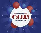Happy 4th of July Background Concept