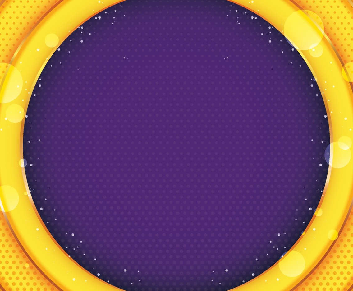 Yellow Circle with Sparkling for Elegance