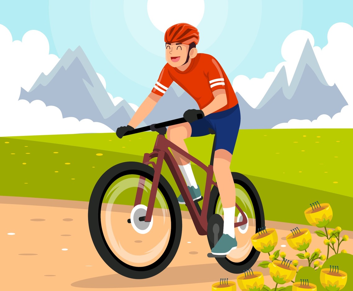 Man Riding on Mountain