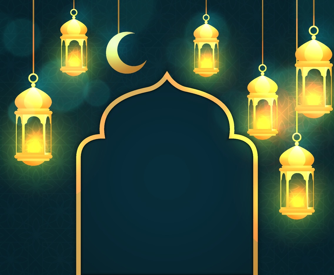 Eid Mubarak Lantern Background