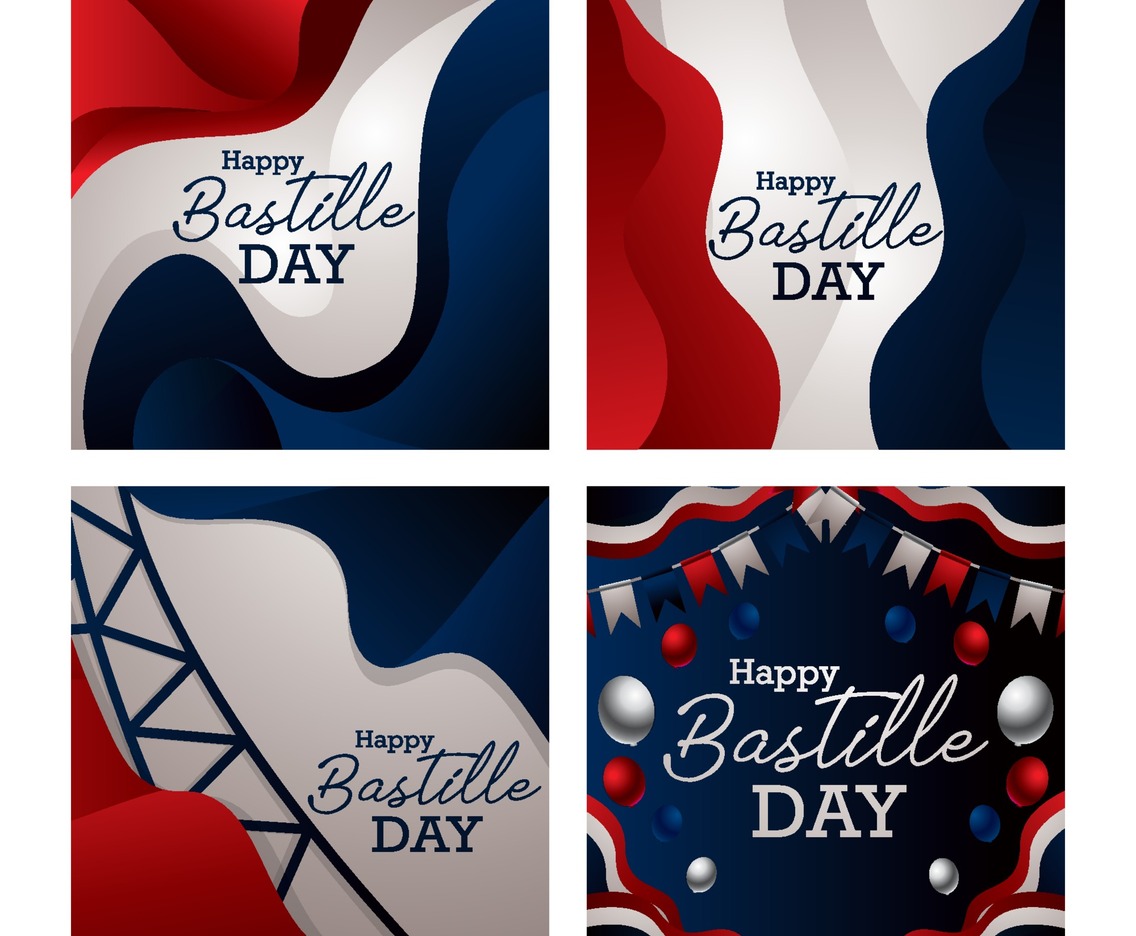Bastille Day Card Concept