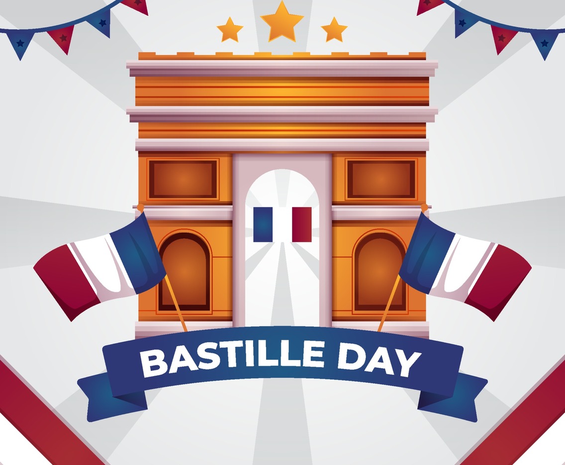 Happy Bastille Day Illustrations