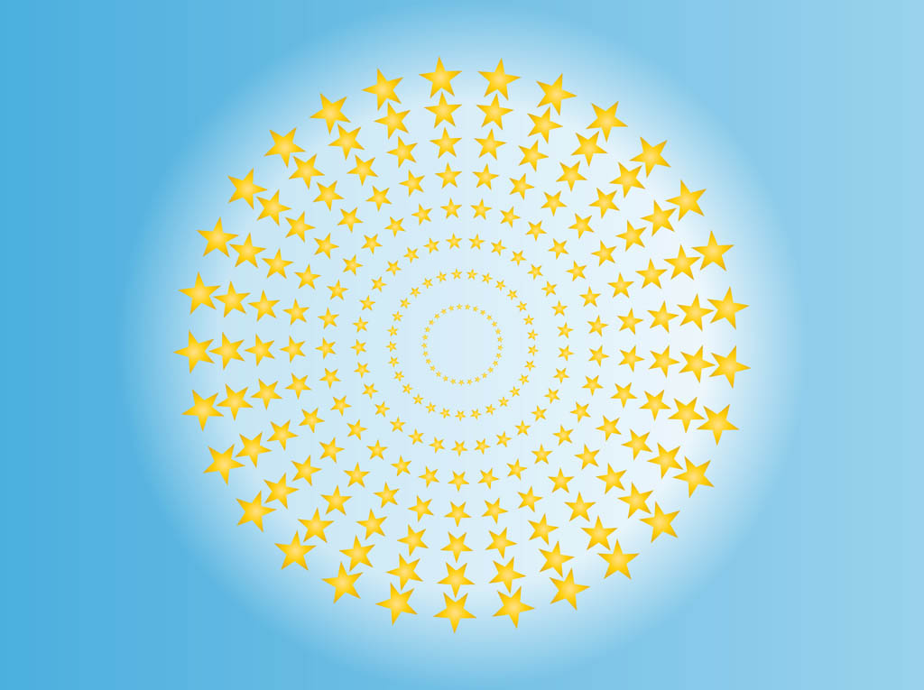 Star Circles Vector
