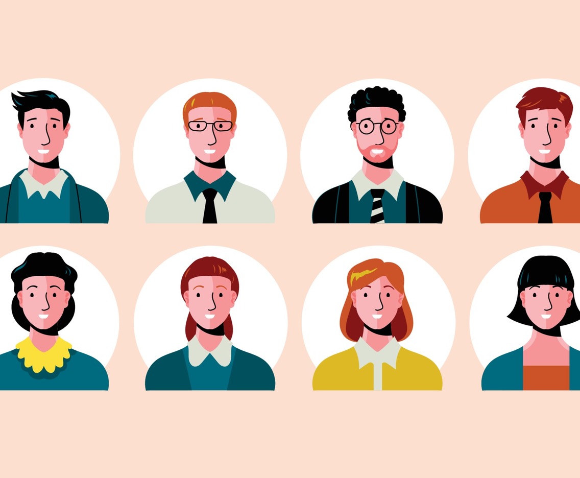 Set of Business People Avatar